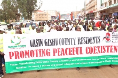 CBD eldoret peace walk in streets