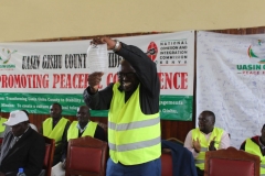 CS happily displays his signed peace pledge